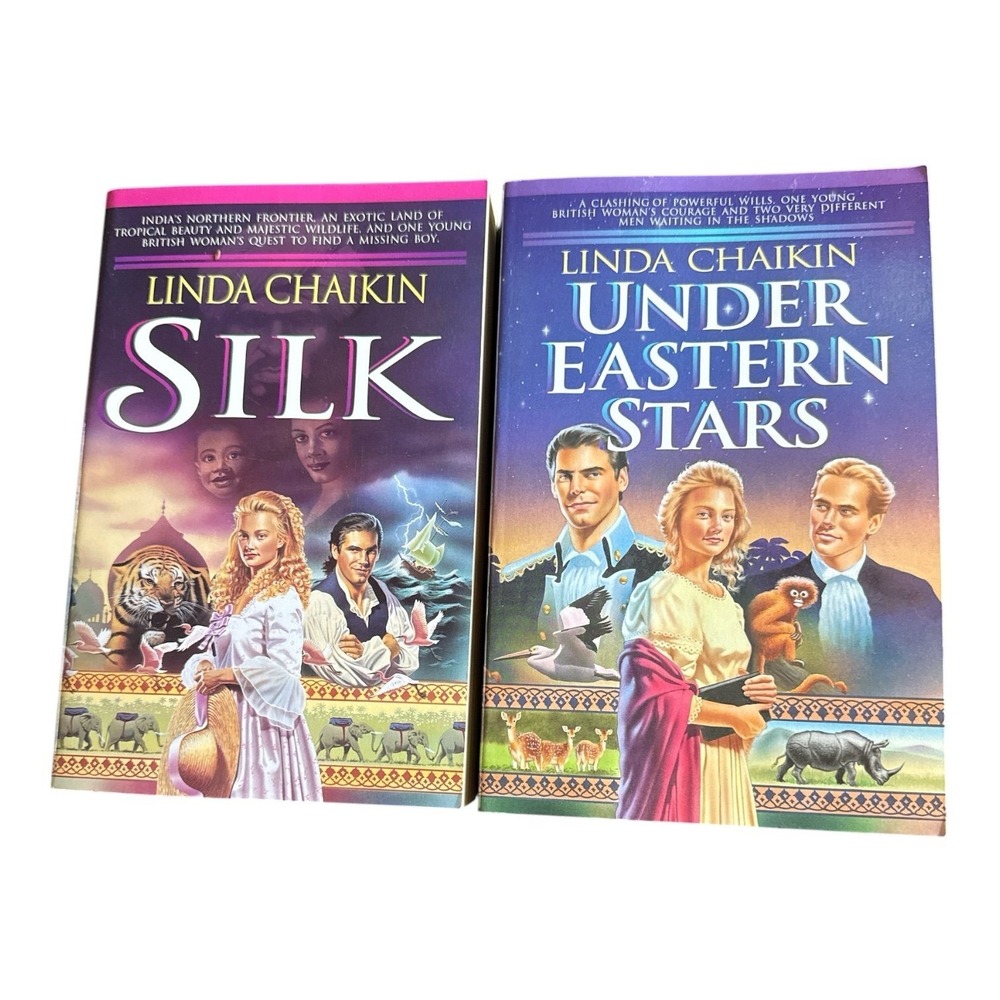 Heart of India‎ Book Series Lot Books 1, 2 Silk & Under the Eastern Stars